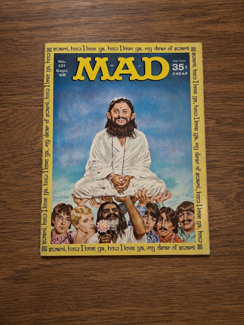 MAD Magazine #121 September 1968 Beatles Maharishi Cover Vintage